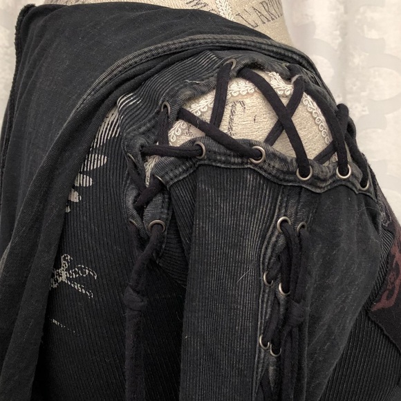 Blackpool Black Hooded Dress - Picture 5 of 6